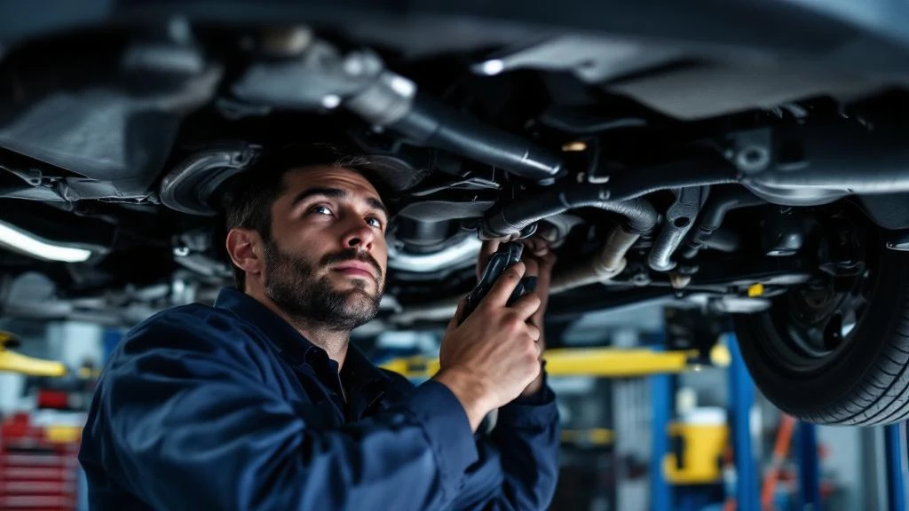 Mechanic servicing a car in Ireland